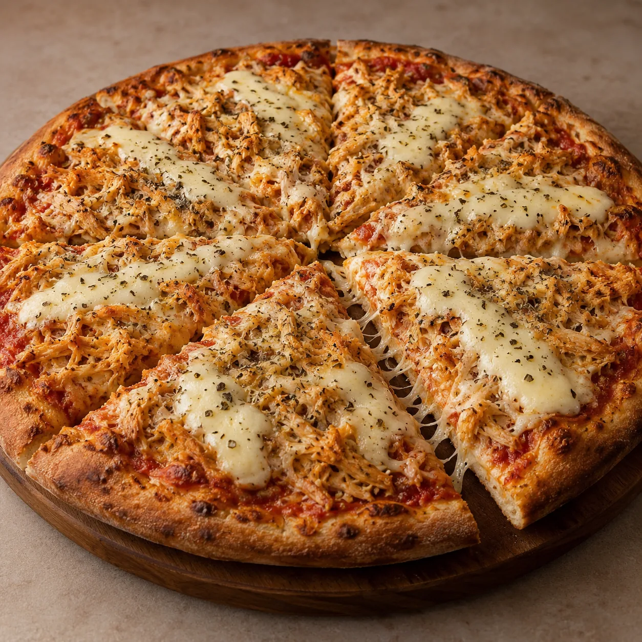 Pizza de frango com Catupiry